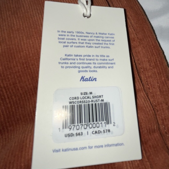 Katin corduroy shorts - Picture 2 of 2